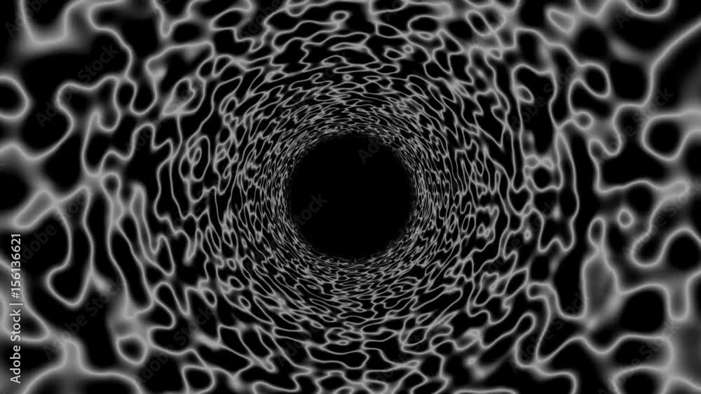 Poster abstract backgrund with psychedelic tunnel. digital backdrop