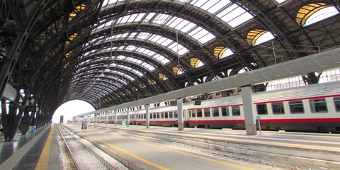 Papier Peint photo Lavable Gare Gare centrale de Milan