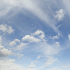 cirrus clouds in the beautiful blue sky