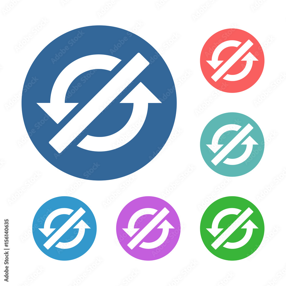 Poster set of color arrow icons. abstract vector arrows.