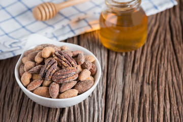 Honey roasted mixed nuts.