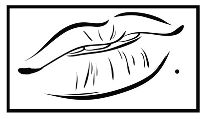 Comics  sexy women lips