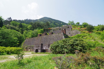 Besshi copper mine in Niihama city,Ehime Prefecture,Japan. (Machu Picchu in the Orient)