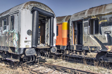 Abandoned trains