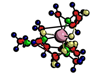 Molecular structure of Gadolinium diamide acid MRI contrast agent -