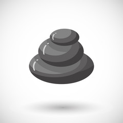 Spa stones vector flat icon