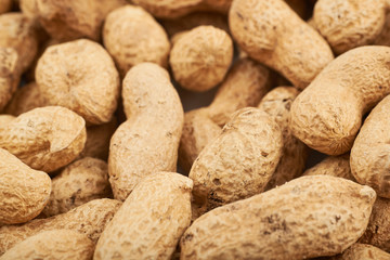 Surface coated with peanuts