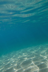 Underwater beach