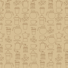 Coffee Lover Background Vector Illustration