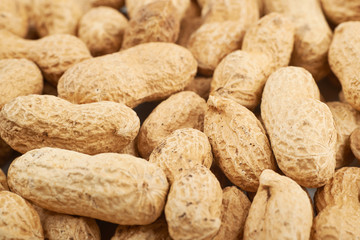 Surface coated with peanuts