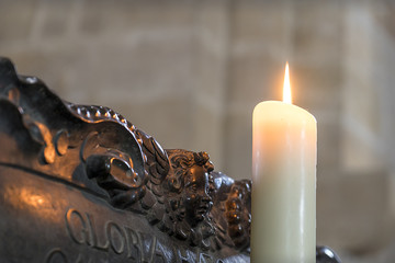 Sacrificial candle in Bamberger Dom