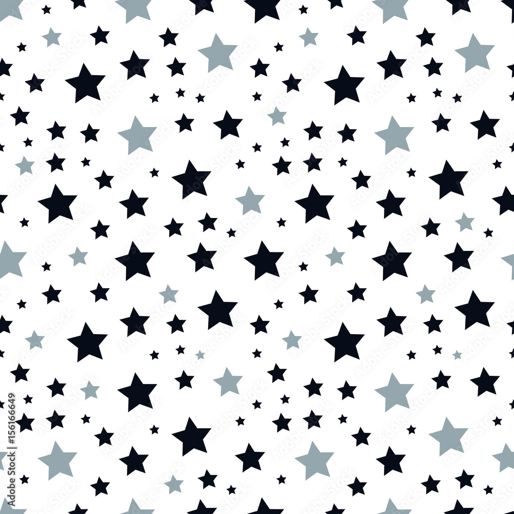 Poster star seamless pattern. star background. chaotic elements. abstract geometric shape texture. effect o