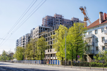 construction of a multi-storey residential building