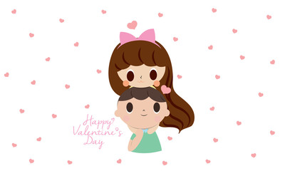 Couple in love for Valentine's day