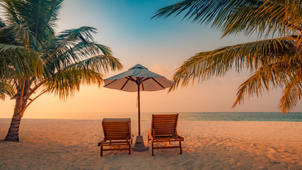 Obraz na płótnie Canvas Beautiful beach background. Vacation holidays background 