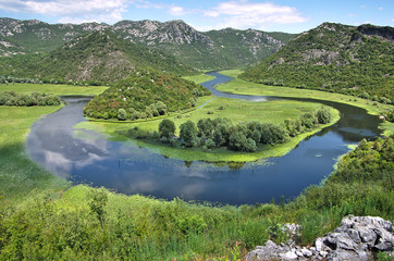 Fototapeta na wymiar River near Skadar Lake ,Montenegro