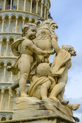 Fototapeta na wymiar The Leaning Tower of Pisa, Pisa, Tuscany, Italy,
