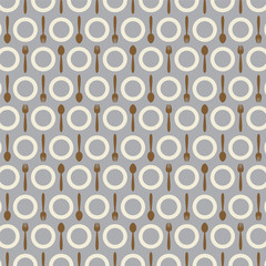 Utensil Pattern Background Vector Illustration