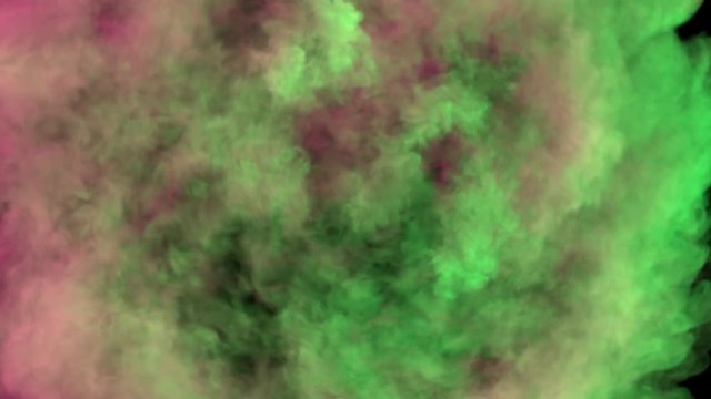 Smoke twists and blows on camera (with alpha channel). Good effect for ids, logotypes, packshots. Ready for compositing, separated on pure black background.