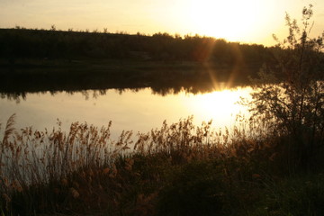 речка на закате. © sigurant76