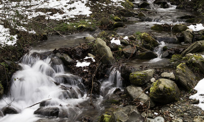 River with foam