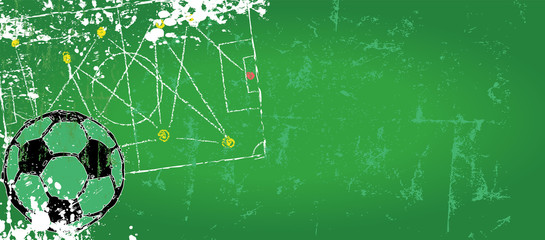 Obraz na płótnie Canvas Soccer / Football design template,free copy space, vector