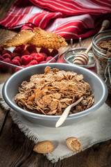 Bowl of cereals.