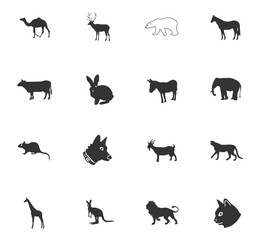 mammals icon set