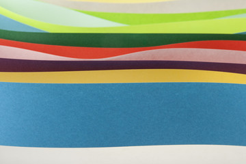 Abstraction from colored paper