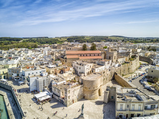 Fototapeta na wymiar Otranto with Aragonese castle, Apulia, Italy