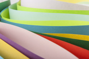 Abstraction from colored paper