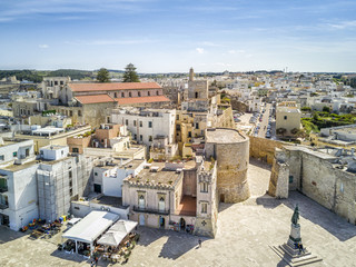 Otranto with Aragonese castle, Apulia, Italy - obrazy, fototapety, plakaty