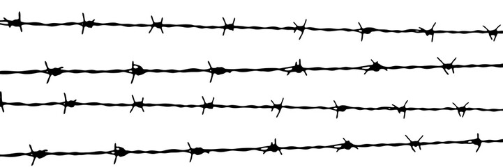 Abstract vector banner. Barbed wire background - obrazy, fototapety, plakaty