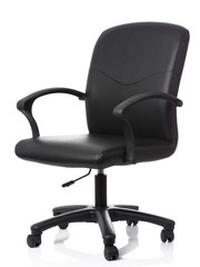 Office chair on white background