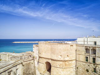 Otranto with Aragonese castle, Apulia, Italy