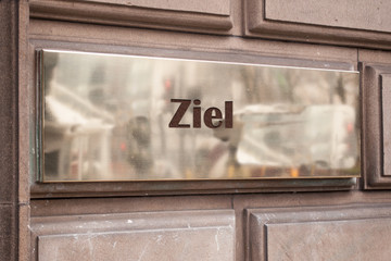 Obraz premium Schild 205 - Ziel