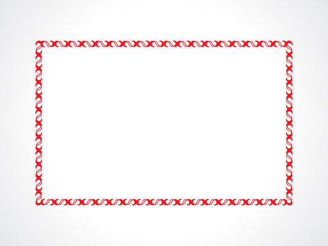 Abstract Artistic Creative Red Border
