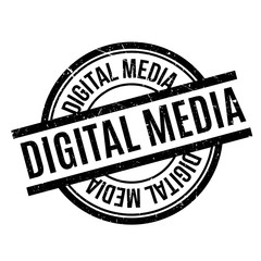 Digital Media rubber stamp. Grunge design with dust scratches. Effects can be easily removed for a clean, crisp look. Color is easily changed.