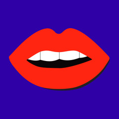 Lips background illustration