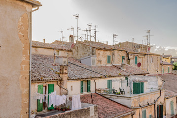 Stone alleys in tuscany