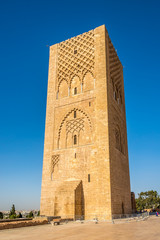 Fototapeta na wymiar View at the Hassan Tower in Rabat ,Morocco
