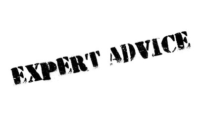 Expert Advice rubber stamp. Grunge design with dust scratches. Effects can be easily removed for a clean, crisp look. Color is easily changed.