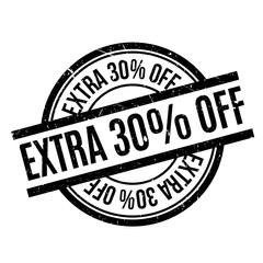 Extra 30% Off rubber stamp. Grunge design with dust scratches. Effects can be easily removed for a clean, crisp look. Color is easily changed.