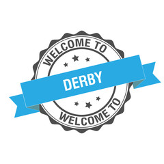 Welcome to Derby stamp illustration