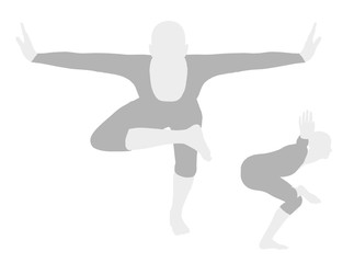 Vector - EPS 10 vector illustration of Yoga Pose