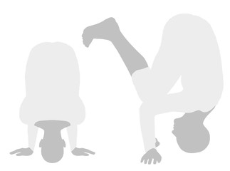 Vector - EPS 10 vector illustration of Yoga Pose