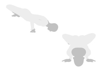 Vector - EPS 10 vector illustration of Yoga Pose