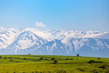 Beautiful landscape of nature in the Tien Shan mountains