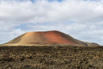 Caldera Colorada In Lanzarote, Spain