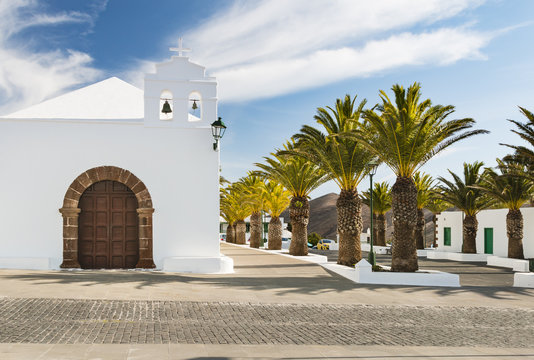 Femes Church in Lanzarote, Spain